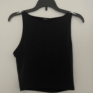 Black tank top
